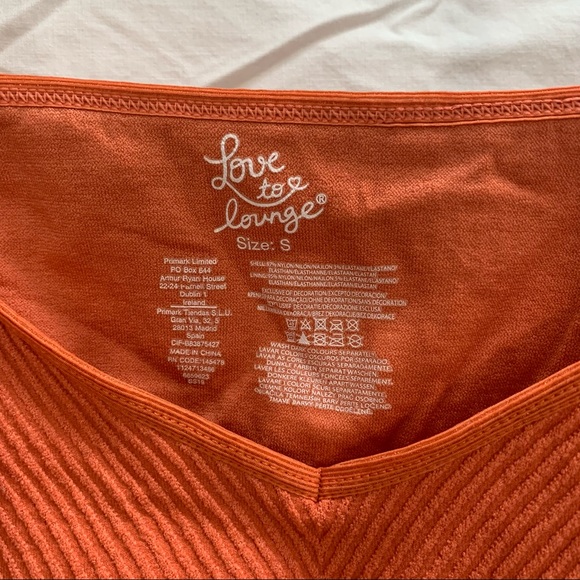 Ribbed Orange Crop Top / Sports Bra - Picture 7 of 8